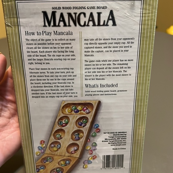 Mancala game - New sealed in box. - Picture 2 of 3